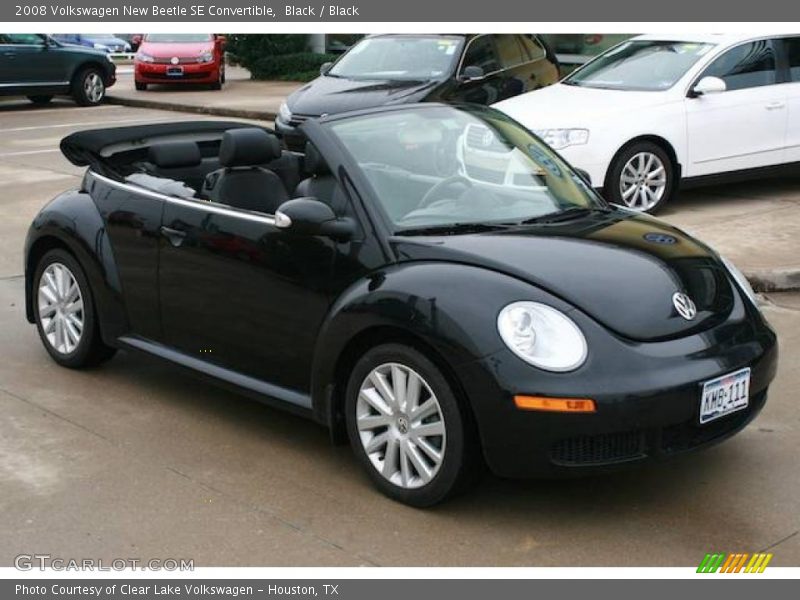 Black / Black 2008 Volkswagen New Beetle SE Convertible