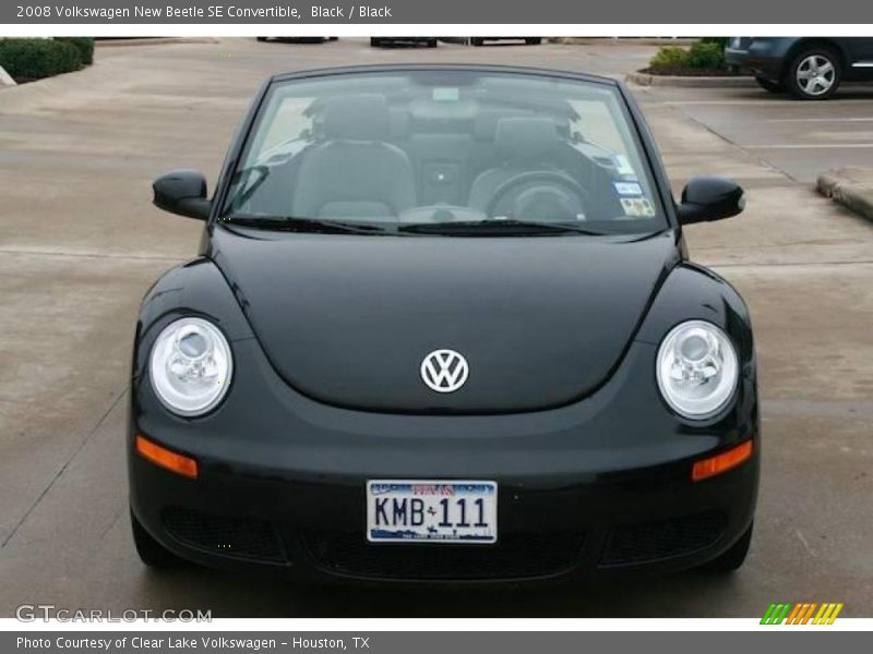 Black / Black 2008 Volkswagen New Beetle SE Convertible
