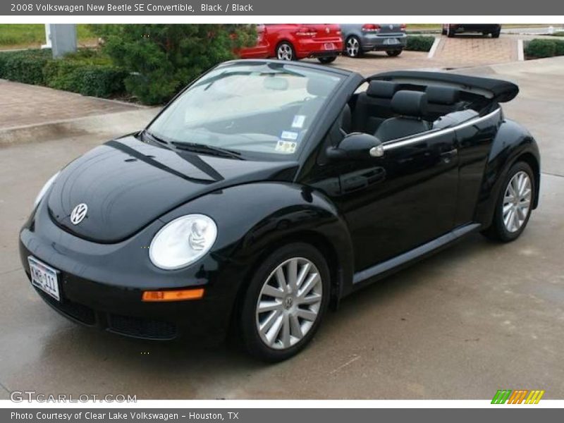Black / Black 2008 Volkswagen New Beetle SE Convertible