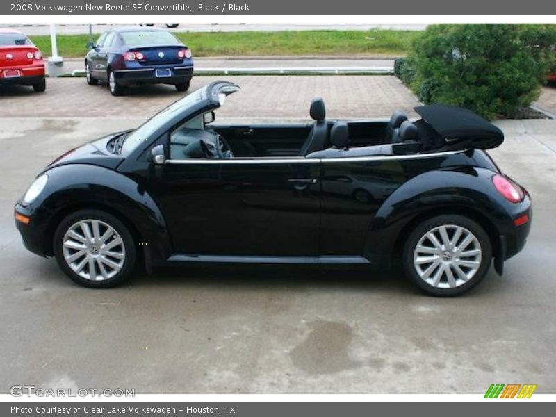 Black / Black 2008 Volkswagen New Beetle SE Convertible