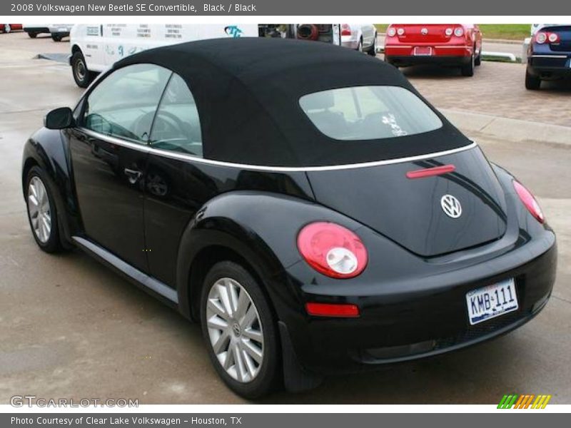 Black / Black 2008 Volkswagen New Beetle SE Convertible