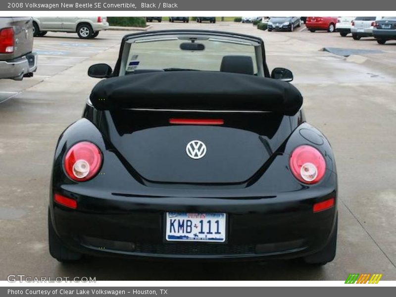 Black / Black 2008 Volkswagen New Beetle SE Convertible