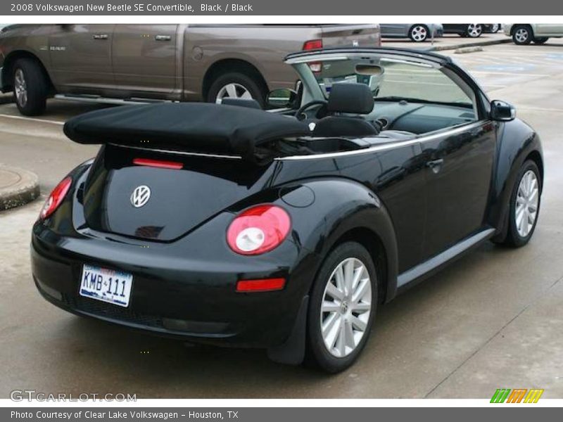 Black / Black 2008 Volkswagen New Beetle SE Convertible