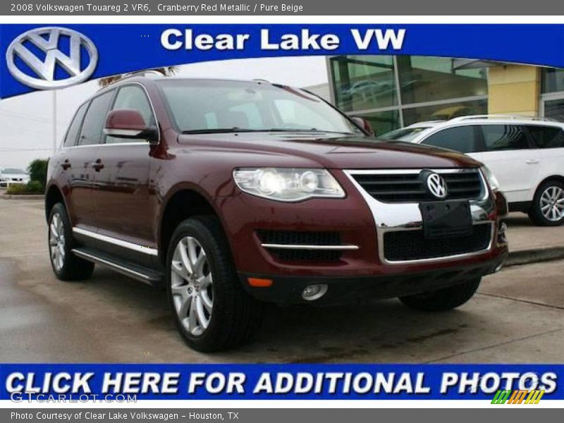 Cranberry Red Metallic / Pure Beige 2008 Volkswagen Touareg 2 VR6