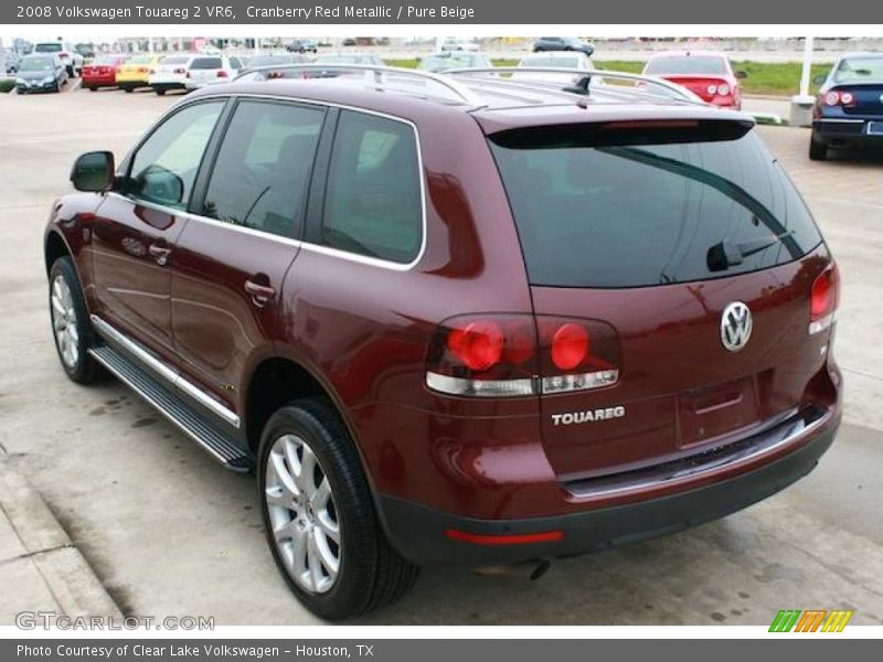 Cranberry Red Metallic / Pure Beige 2008 Volkswagen Touareg 2 VR6