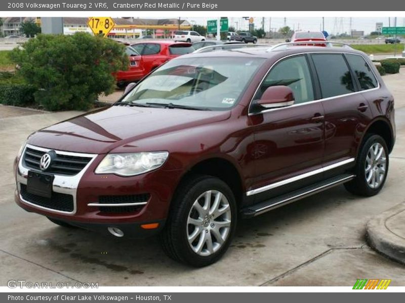 Cranberry Red Metallic / Pure Beige 2008 Volkswagen Touareg 2 VR6