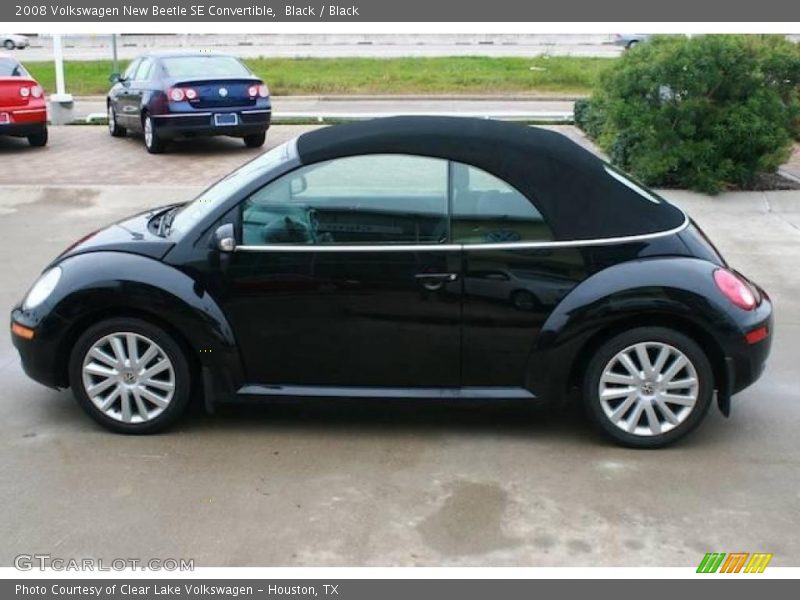 Black / Black 2008 Volkswagen New Beetle SE Convertible