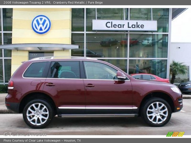 Cranberry Red Metallic / Pure Beige 2008 Volkswagen Touareg 2 VR6