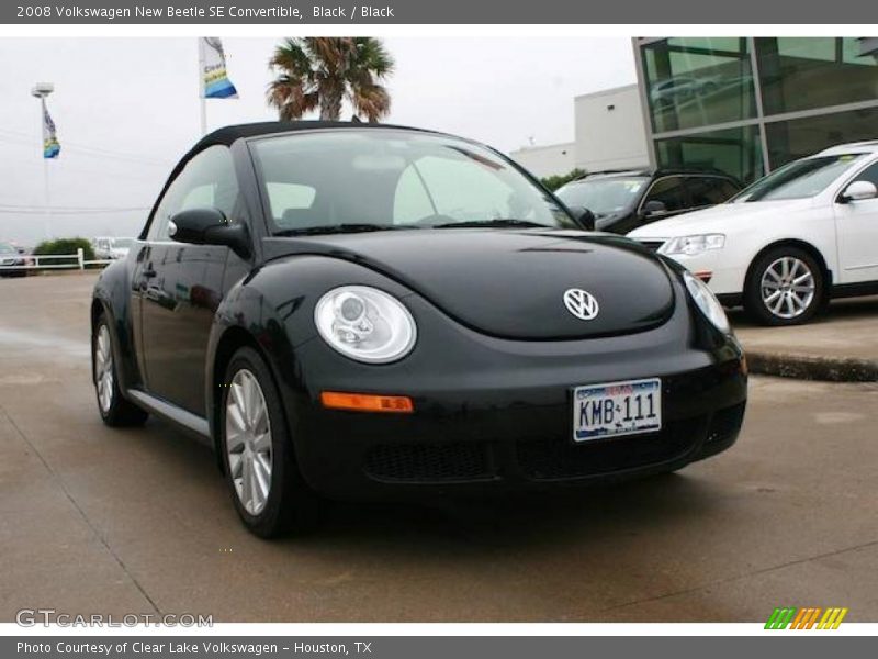 Black / Black 2008 Volkswagen New Beetle SE Convertible