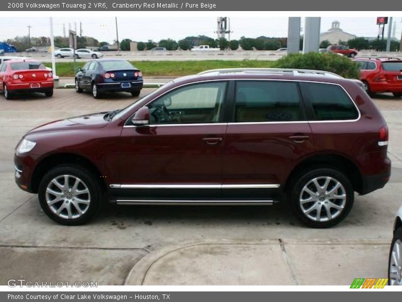 Cranberry Red Metallic / Pure Beige 2008 Volkswagen Touareg 2 VR6