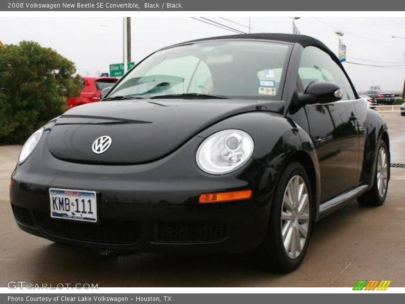 Black / Black 2008 Volkswagen New Beetle SE Convertible