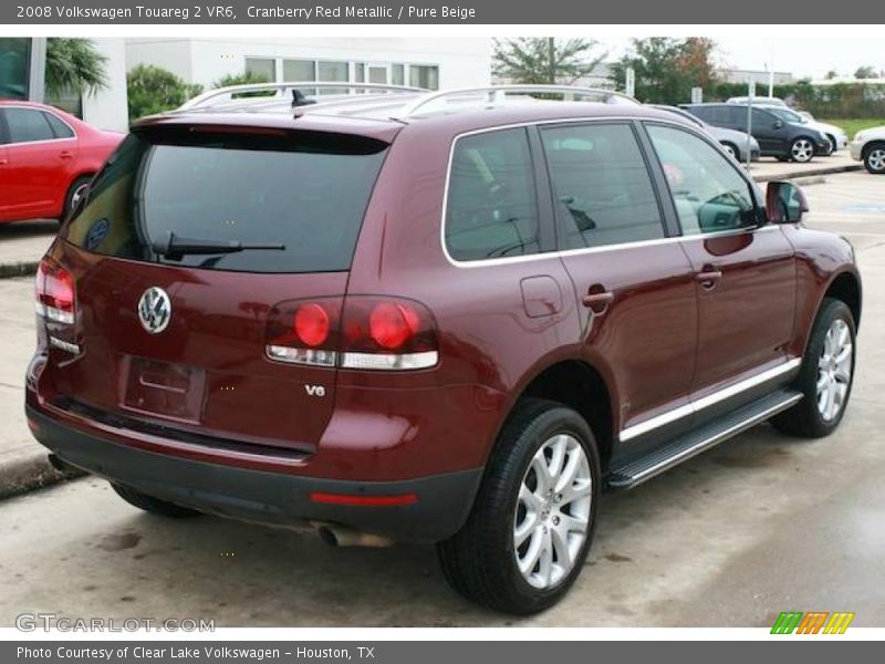 Cranberry Red Metallic / Pure Beige 2008 Volkswagen Touareg 2 VR6