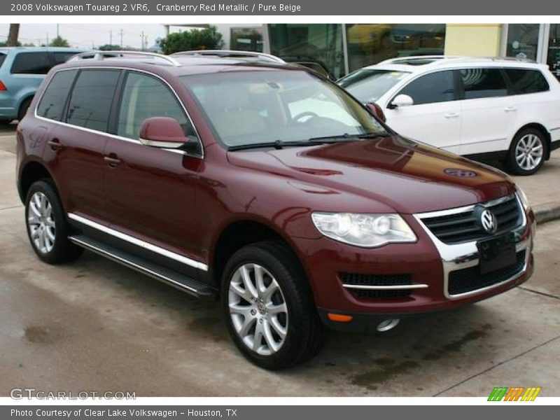 Cranberry Red Metallic / Pure Beige 2008 Volkswagen Touareg 2 VR6