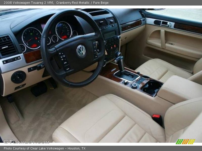 Cranberry Red Metallic / Pure Beige 2008 Volkswagen Touareg 2 VR6