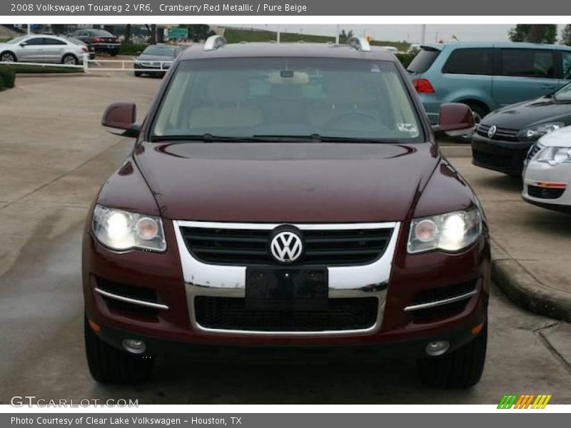 Cranberry Red Metallic / Pure Beige 2008 Volkswagen Touareg 2 VR6