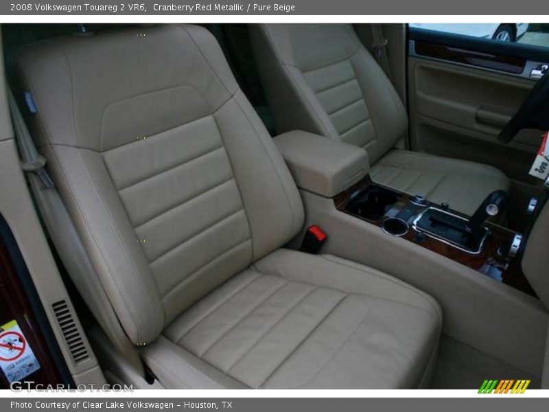 Cranberry Red Metallic / Pure Beige 2008 Volkswagen Touareg 2 VR6