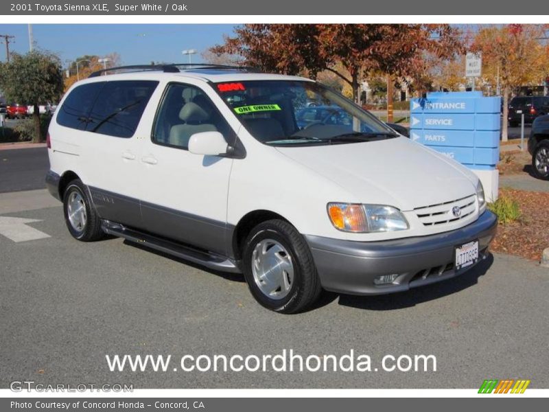 Super White / Oak 2001 Toyota Sienna XLE