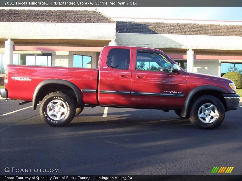Sunfire Red Pearl / Oak 2001 Toyota Tundra SR5 TRD Extended Cab 4x4
