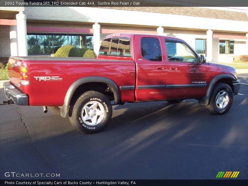 Sunfire Red Pearl / Oak 2001 Toyota Tundra SR5 TRD Extended Cab 4x4