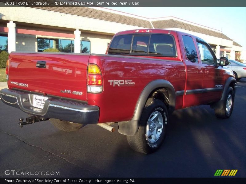 Sunfire Red Pearl / Oak 2001 Toyota Tundra SR5 TRD Extended Cab 4x4