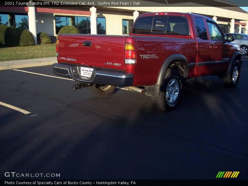 Sunfire Red Pearl / Oak 2001 Toyota Tundra SR5 TRD Extended Cab 4x4