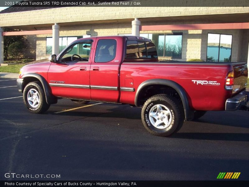 Sunfire Red Pearl / Oak 2001 Toyota Tundra SR5 TRD Extended Cab 4x4
