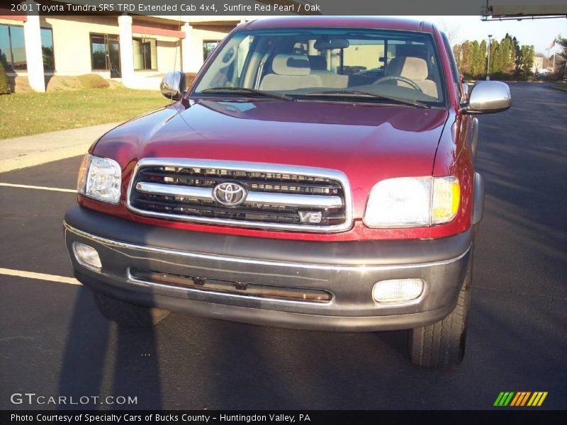 Sunfire Red Pearl / Oak 2001 Toyota Tundra SR5 TRD Extended Cab 4x4