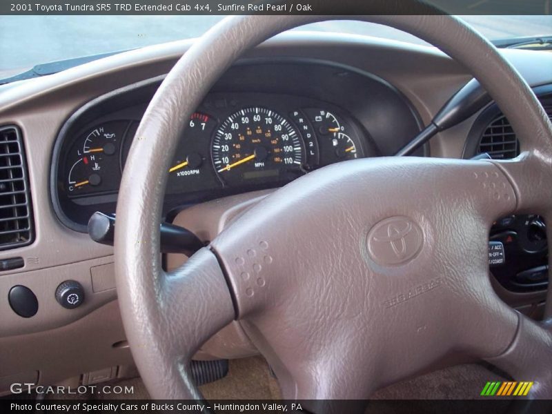Sunfire Red Pearl / Oak 2001 Toyota Tundra SR5 TRD Extended Cab 4x4