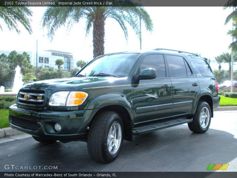 Imperial Jade Green Mica / Oak 2002 Toyota Sequoia Limited