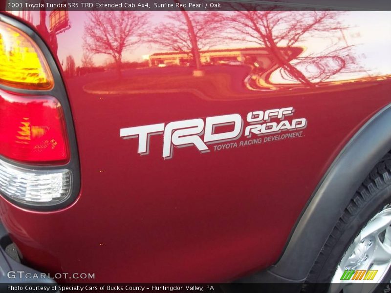 Sunfire Red Pearl / Oak 2001 Toyota Tundra SR5 TRD Extended Cab 4x4