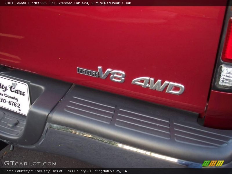 Sunfire Red Pearl / Oak 2001 Toyota Tundra SR5 TRD Extended Cab 4x4