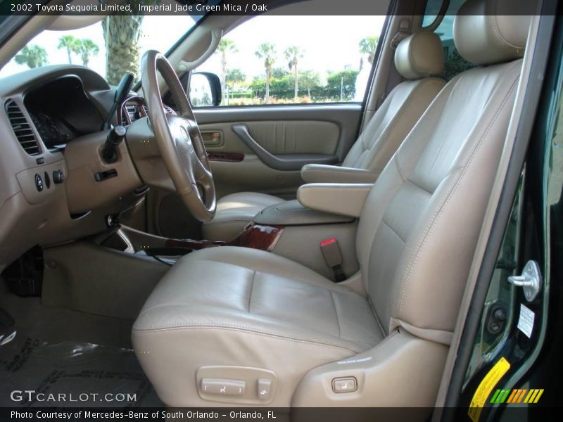 Imperial Jade Green Mica / Oak 2002 Toyota Sequoia Limited