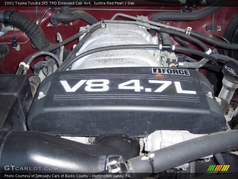 Sunfire Red Pearl / Oak 2001 Toyota Tundra SR5 TRD Extended Cab 4x4
