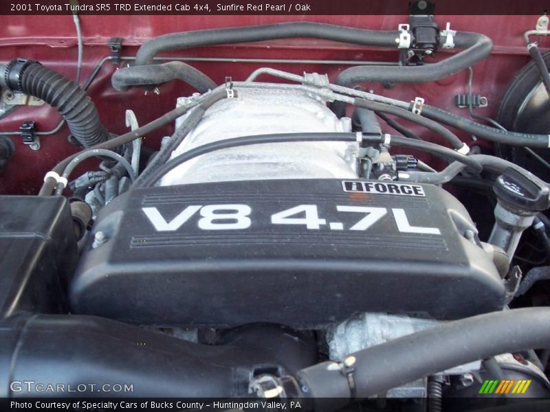 Sunfire Red Pearl / Oak 2001 Toyota Tundra SR5 TRD Extended Cab 4x4