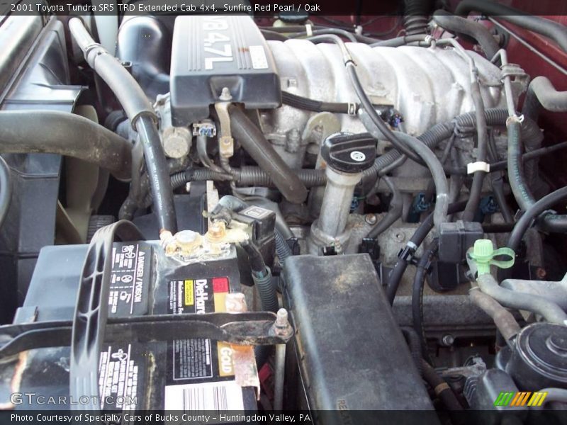 Sunfire Red Pearl / Oak 2001 Toyota Tundra SR5 TRD Extended Cab 4x4