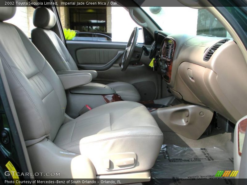 Imperial Jade Green Mica / Oak 2002 Toyota Sequoia Limited