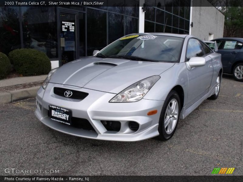 Silver Streak Mica / Black/Silver 2003 Toyota Celica GT