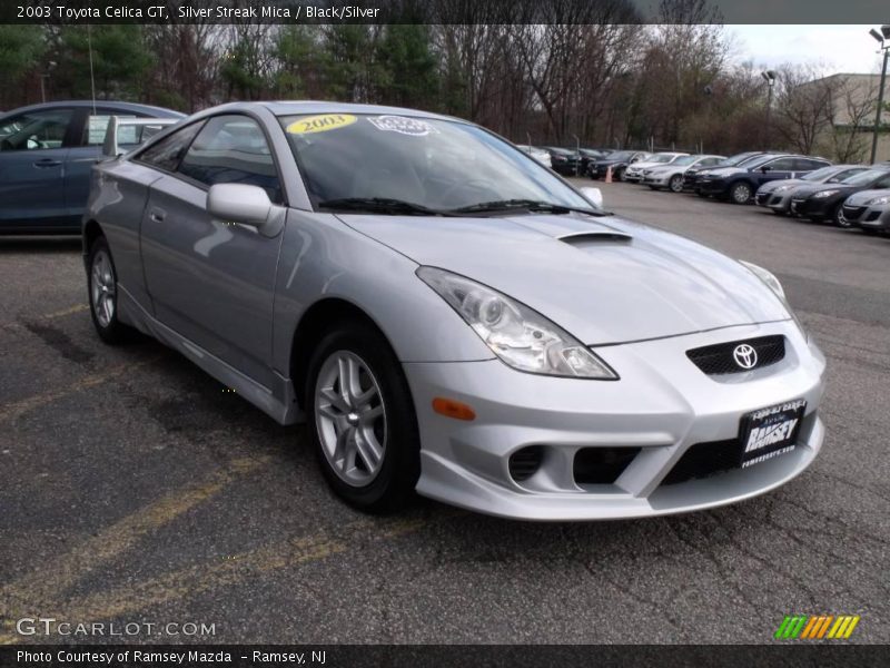 Silver Streak Mica / Black/Silver 2003 Toyota Celica GT