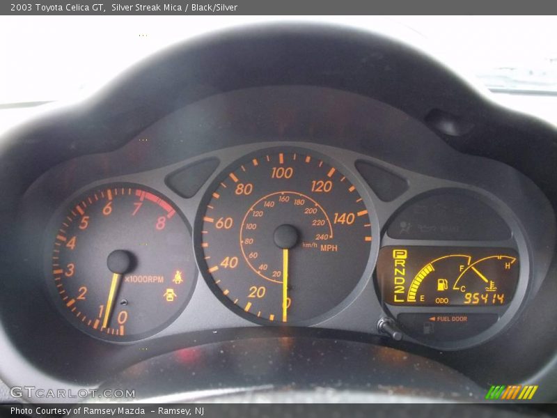 Silver Streak Mica / Black/Silver 2003 Toyota Celica GT