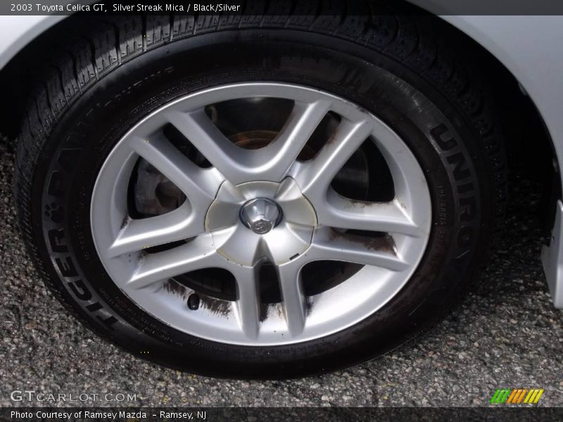 Silver Streak Mica / Black/Silver 2003 Toyota Celica GT