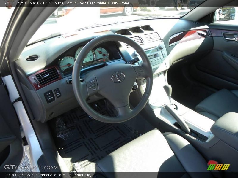 Arctic Frost Pearl White / Dark Stone 2005 Toyota Solara SLE V6 Coupe