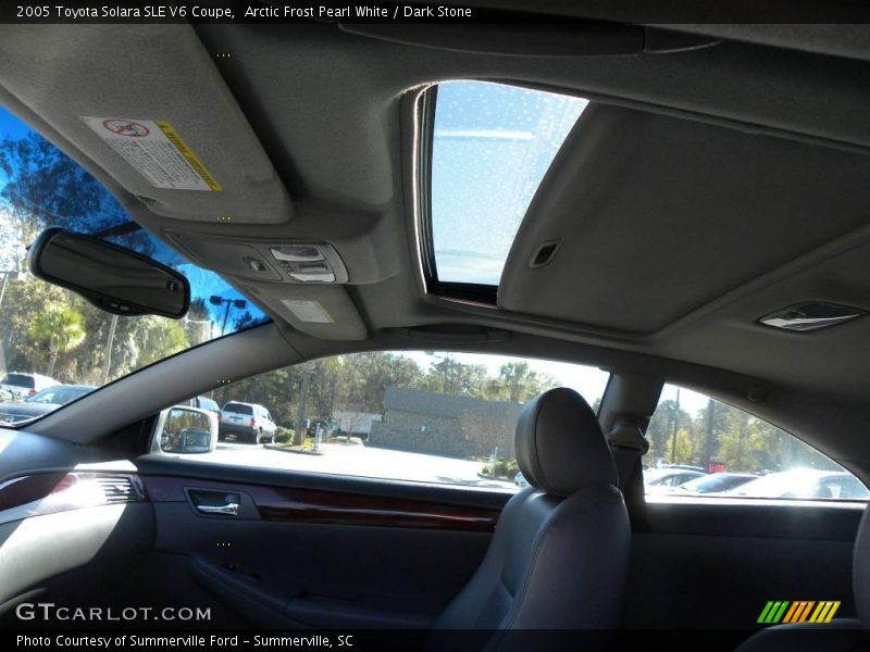Arctic Frost Pearl White / Dark Stone 2005 Toyota Solara SLE V6 Coupe