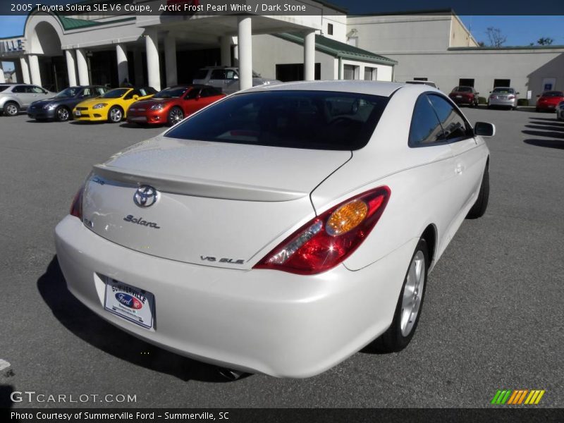 Arctic Frost Pearl White / Dark Stone 2005 Toyota Solara SLE V6 Coupe