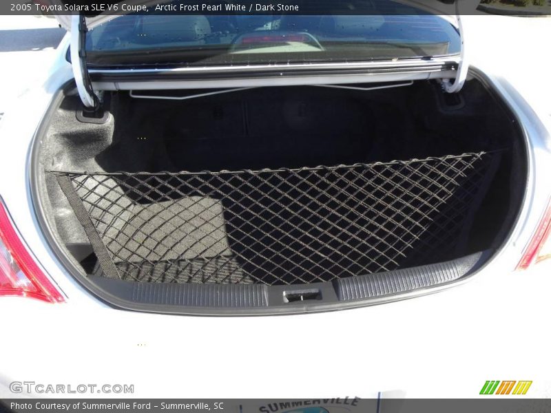 Arctic Frost Pearl White / Dark Stone 2005 Toyota Solara SLE V6 Coupe