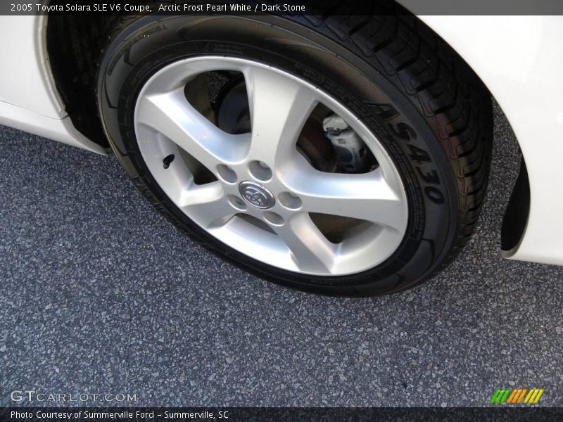 Arctic Frost Pearl White / Dark Stone 2005 Toyota Solara SLE V6 Coupe