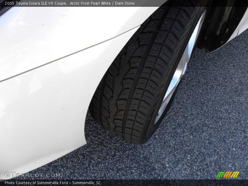 Arctic Frost Pearl White / Dark Stone 2005 Toyota Solara SLE V6 Coupe