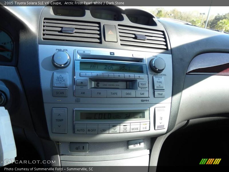 Arctic Frost Pearl White / Dark Stone 2005 Toyota Solara SLE V6 Coupe