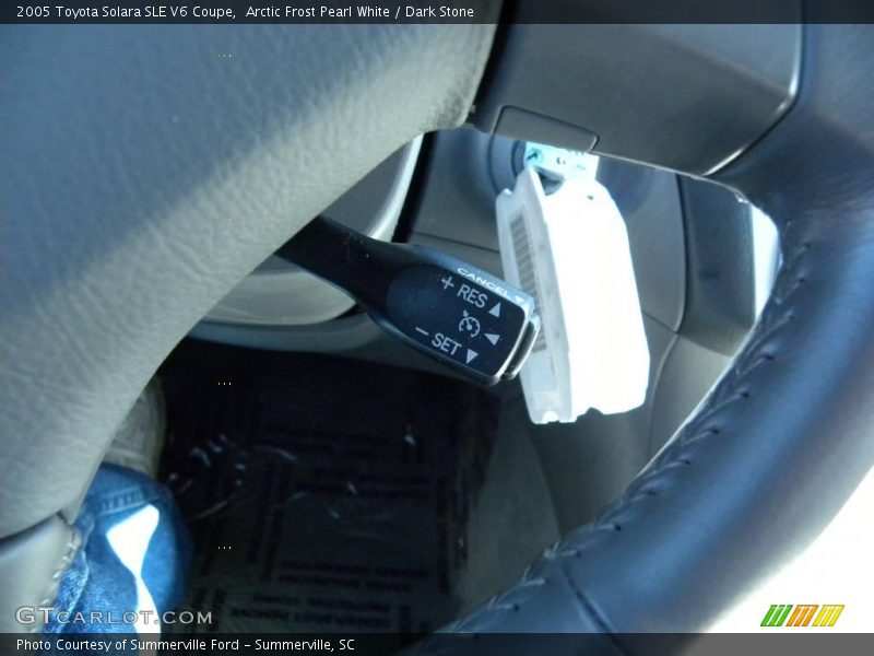 Arctic Frost Pearl White / Dark Stone 2005 Toyota Solara SLE V6 Coupe