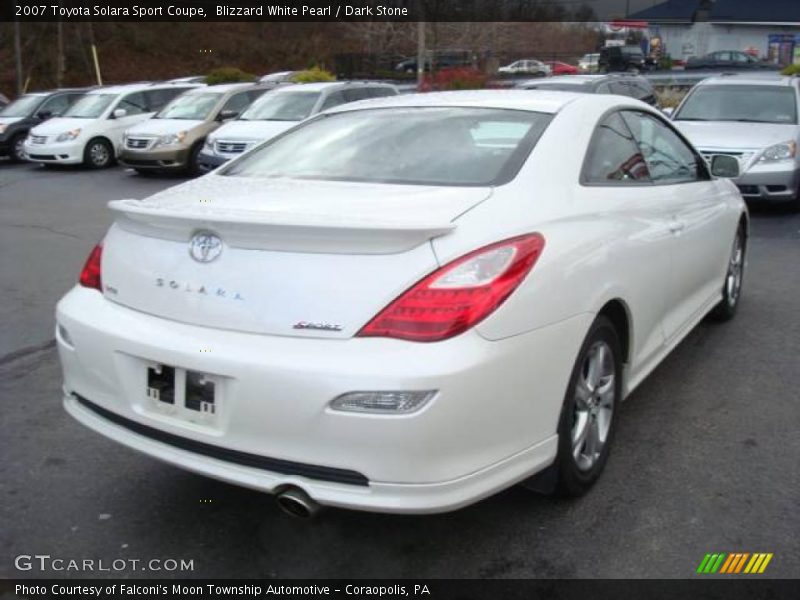 Blizzard White Pearl / Dark Stone 2007 Toyota Solara Sport Coupe