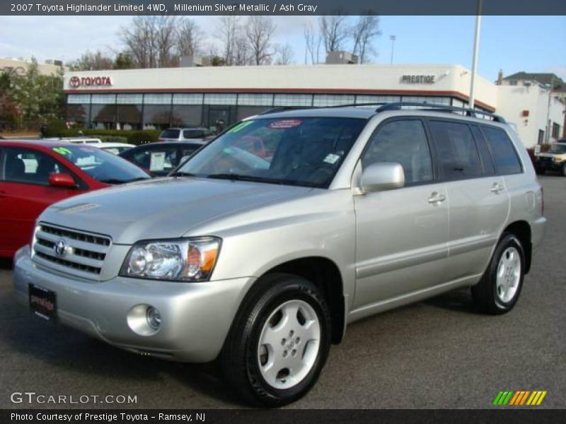 Millenium Silver Metallic / Ash Gray 2007 Toyota Highlander Limited 4WD
